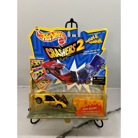 Hot Wheels Crashers 2 Double Barrel ** BUSTER THE BULL DEBUT ** RARE ** VHTF ** - Picture 1 of 6